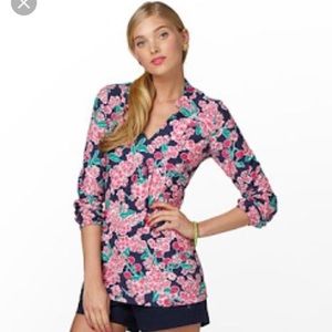 Lilly Pulitzer Cherry Blossom Joycee Tunic XS